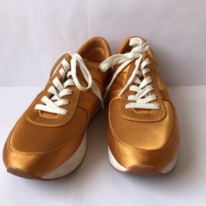 Zara gold sneakers